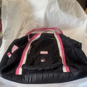 Black and Pink Duffel Bag Nice Condition